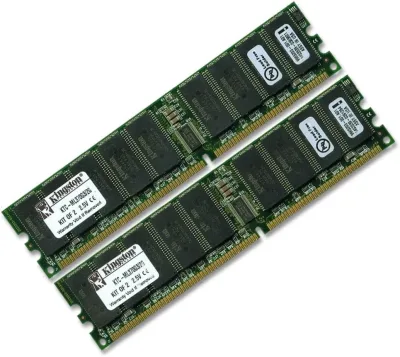 Kingston KTM2027/1G 1GB DDR-266MHz PC2100 ECC Registered CL2.5 184-Pin DIMM Memory Module