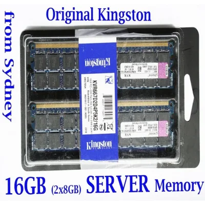 Kingston KTM2759K2/16C 16GB Kit (2 X 8GB) DDR2-667MHz PC2-5300 ECC Registered CL5 240-Pin DIMM Memory