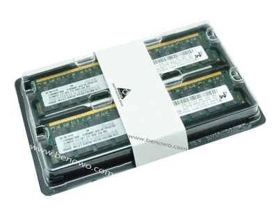 Kingston KTM2865/2G-G 2GB Kit (2 X 1GB) (Chipkill) DDR2-400MHz PC2-3200 ECC Registered CL3 240-Pin DIMM Single Rank Memory