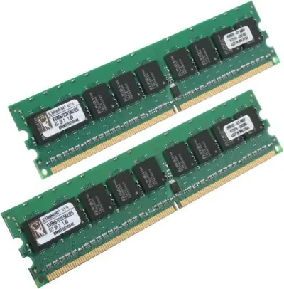 Kingston KTM498/2G 2GB DDR2-667MHz PC2-5300 non-ECC Unbuffered CL5 240-Pin DIMM Dual Rank Memory Module