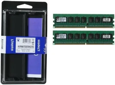 Kingston KTN-PM667/2G 2GB DDR2-667MHz PC2-5300 non-ECC Unbuffered CL5 240-Pin DIMM Dual Rank Memory Module