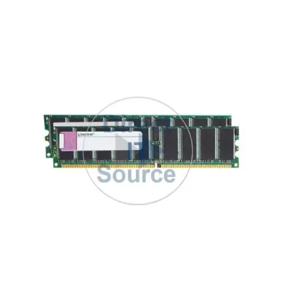 Kingston KTS5090/2G 2GB Kit (2 X 1GB) DDR-400MHz PC3200 ECC Registered CL3 184-Pin DIMM Memory