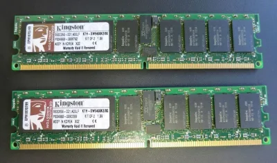 Kingston KTS5277K2/2G 2GB Kit (2 X 1GB) DDR2-667MHz PC2-5300 ECC Unbuffered CL5 240-Pin DIMM Dual Rank Memory