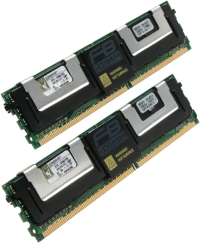 Kingston Technology KTS6380K2/8G 8GB Kit (2 X 4GB) DDR2-667MHz PC2-5300 Fully Buffered CL5 240-Pin DIMM 1.8V Memory