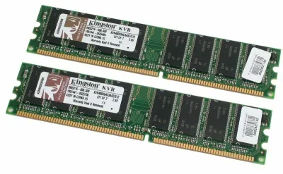 Kingston KTS7262/1G 1GB Kit (2 X 512MB) DDR-400MHz PC3200 ECC Registered CL3 184-Pin DIMM Memory