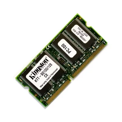 Kingston Technology KTT-SO100/256-G 256MB 100MHz PC100 non-ECC Unbuffered CL2 144-Pin SoDimm 3.3V Memory Module