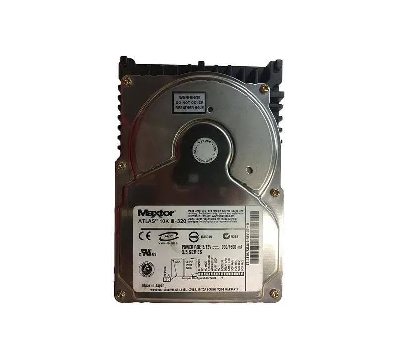KU73L015 - Maxtor Atlas 10K III 73.4GB 10000RPM Ultra-320 SCSI 68-Pin 8MB Cache 3.5-inch Hard Drive