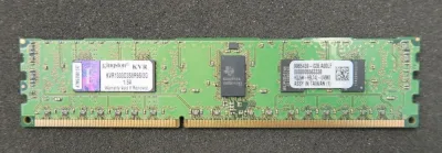 Kingston KVR1333D3LD8R9S/2G 2GB DDR3-1333MHz PC3-10600 ECC Registered CL9 240-Pin DIMM 1.35V x8 Memory Module