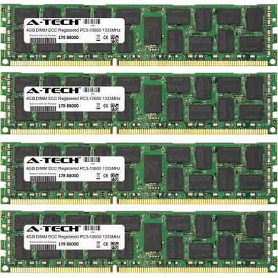 Kingston KVR1333D3LD8R9SK3/12GI 12GB Kit (3 X 4GB) DDR3-1333MHz PC3-10600 ECC Registered CL9 240-Pin DIMM 1.35V Low Voltage Dual Rank x8 Memory