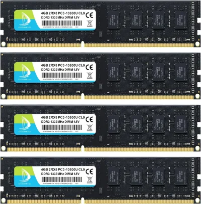Kingston KVR133D3S8N9/2G 2GB DDR3-1333MHz PC3-10600 non-ECC Unbuffered CL9 240-Pin DIMM Single Rank Memory Module
