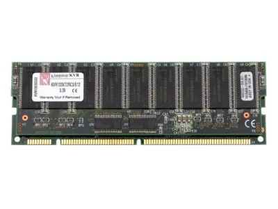 Kingston KVR133X64C2/512 512MB 133MHz PC133 non-ECC Unbuffered CL3 168-Pin DIMM Memory Module
