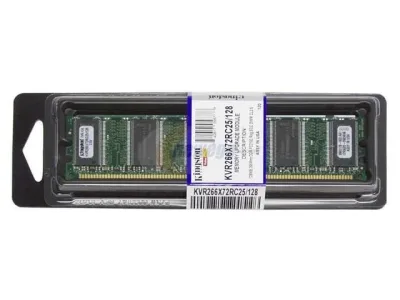 Kingston KVR200X64C2/128 128MB DDR-200MHz PC1600 non-ECC Unbuffered CL2 184-Pin DIMM Memory Module