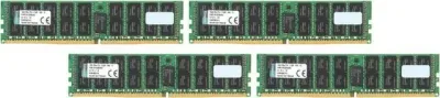 Kingston Technology KVR21R15D4K4/64 64GB Kit (4 X 16GB) DDR4-2133MHz PC4-17000 ECC Registered CL15 288-Pin DIMM 1.2V Dual Rank Memory