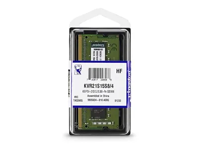 Kingston Technology KVR21SE15S8/4 4GB DDR4-2133MHz PC4-17000 ECC Unbuffered CL15 260-Pin SoDimm 1.2V Single Rank Memory Module