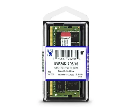 Kingston KVR24S17D8/8 8GB DDR4-2400MHz PC4-19200 non-ECC Unbuffered CL17 260-Pin SoDimm 1.2V Dual Rank Memory Module