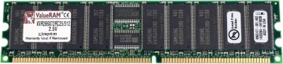 Kingston KVR266S4R25/512I 512MB DDR-266MHz PC2100 ECC Registered CL2.5 184-Pin DIMM Single Rank x4 Memory Module (Intel validated)