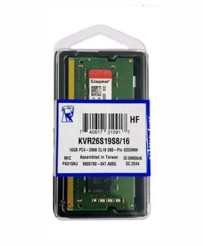 Kingston KVR29S21S6/8BK 8GB PC4-23400 DDR4-2933MHz non-ECC Unbuffered CL21 SoDIMM 1.2V Single-Rank Memory Module
