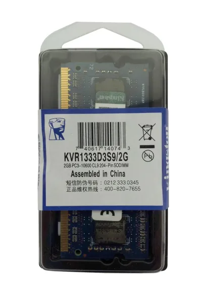 Kingston KVR333SO/1GETR 1GB DDR-333MHz PC2700 non-ECC Unbuffered CL2.5 200-Pin SoDimm Memory Module