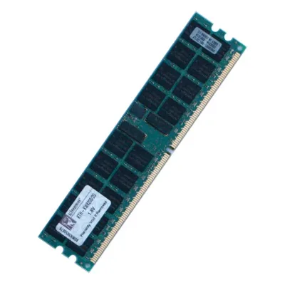 Kingston Technology KVR400D2D4R3/2GI 2GB DDR2-400MHz PC2-3200 ECC Registered CL3 240-Pin DIMM 1.8V Dual Rank Memory Module