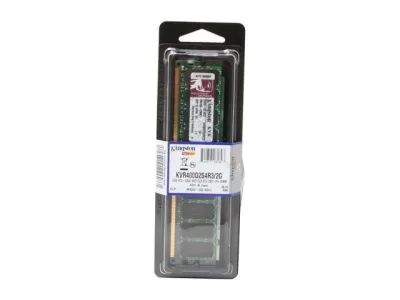 Kingston KVR400D2R3/512D 512MB DDR2-400MHz PC2-3200 ECC Registered CL3 240-Pin DIMM Single Rank Memory Module
