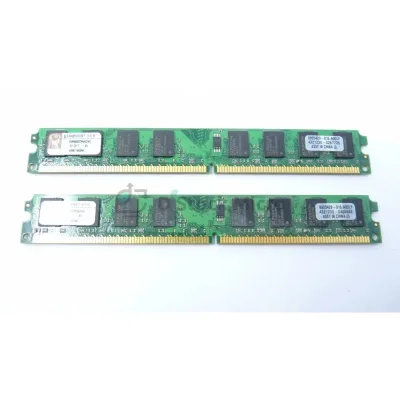 Kingston KVR400D2S4R3/2GEF 2GB DDR2-400MHz PC2-3200 ECC Registered CL3 240-Pin DIMM Single Rank Memory Module