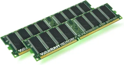 Kingston Technology KVR400D2S8R3/1GI 1GB DDR2-400MHz PC2-3200 ECC Registered CL3 240-Pin DIMM 1.8V Single Rank Memory Module