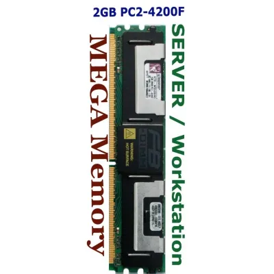 Kingston KVR533D2D4F4K2/4G 4GB (2 x 2GB) DDR2-433MHz PC2-4200 ECC Fully Buffered CL4 240-Pin DIMM 1.8V Dual Rank Memory Module