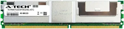 Kingston Technology KVR667D2D4F5K2/16G 16GB Kit (2 X 8GB) DDR2-667MHz PC2-5300 Fully Buffered CL5 240-Pin DIMM 1.8V Dual Rank Memory