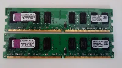 Kingston KVR667D2N5/4GVLP 4GB DDR2-667MHz PC2-5300 non-ECC Unbuffered CL5 240-Pin DIMM Dual Rank Memory Module