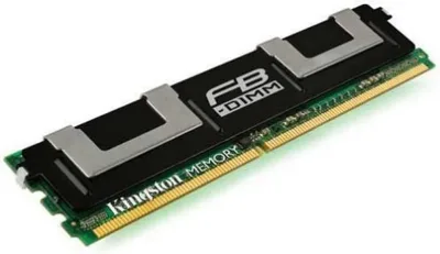 Kingston KVR667DDR2D8F5/1G 1GB DDR2-667MHz PC2-5300 ECC Fully Buffered CL5 240-Pin DIMM Dual Rank Memory Module