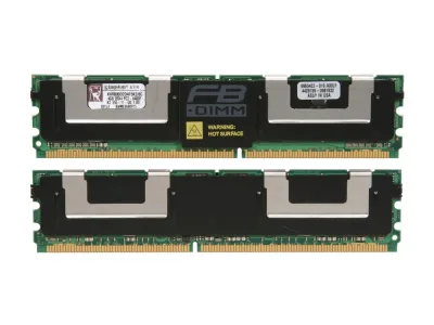 Kingston KVR800D2E5/512 512MB DDR2-800MHz PC2-6400 ECC Unbuffered CL5 240-Pin DIMM Single Rank Memory Module