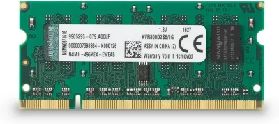 Kingston Technology KVR800D2S6/2G 2GB DDR2-800MHz PC2-6400 non-ECC Unbuffered CL6 200-Pin SoDimm 1.8V Memory Module