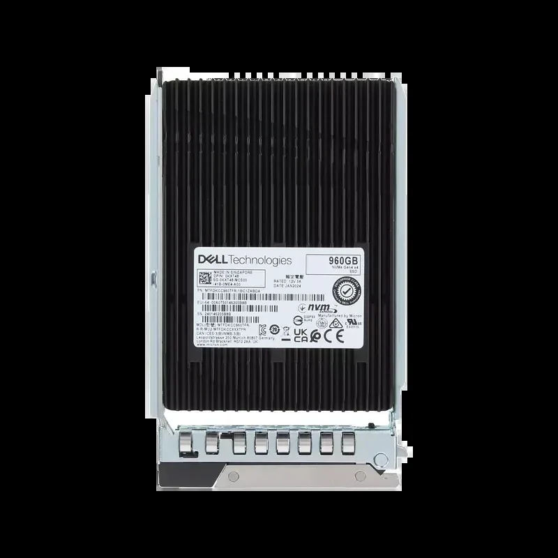 Dell KXT48 Dell Dell 0KXT48 / KXT48 960GB PCI Express NVMe 4.0 Read Intensive U.2 2.5-Inch Solid State Drive