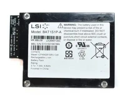 L3-25343-04B - LSI Logic MegaRaid 3.7V 1.59AH 5.6Wh Battery Backup Unit for LSI 9260 / 9261 / 9280 Series