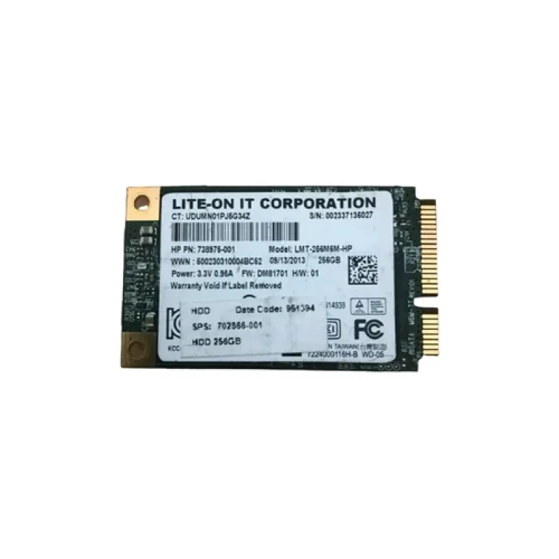 L8T-256L9G - Lite-On 256GB mSATA PCI-e M.2 Solid State Drive