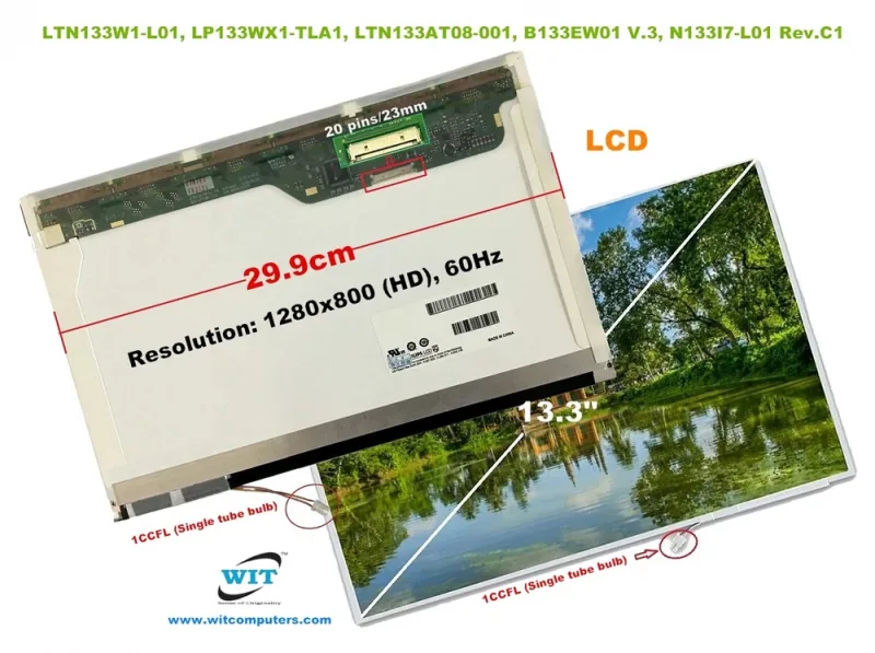 LP133WX1-TLB2 - LG 13.3-inch (1280 x 800) WXGA LCD Panel