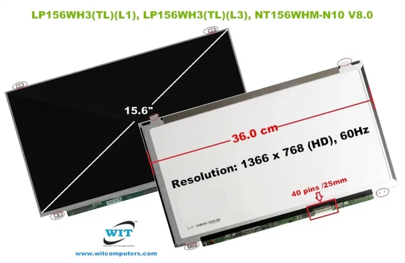 LP156WH1-TLB3 - LG 15.6-inch (1366 x 768) WXGA LCD Panel