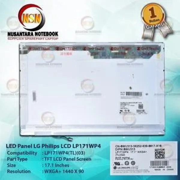 LP171WP4-TL03 - LG 17-inch (1440 x 900) WXGA+ LCD Panel