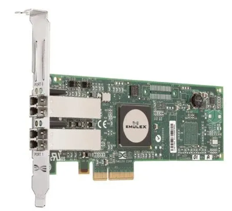 LPE11002 - Emulex LightPulse 2-Port 4GB/s Fibre Channel PCI-Express x 4 Host Bus Adapter