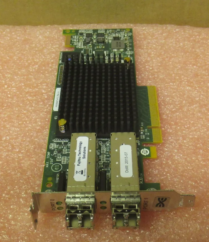 LPE16202-X - Fujitsu LightPulse GEN5 Dual Port (8GFC, 16GFC OR 10GBE FCOE) PCI-Express 3.0 Fibre Channel Converged