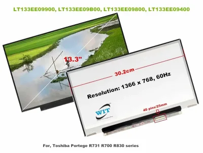 LTD133EXBY - Toshiba 13.3-inch WXGA 1280X800 LED Laptop Screen