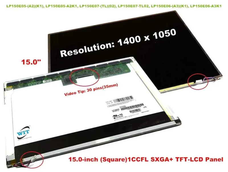 LTN150P2-L01 - Samsung 15-inch (1400 x 1050) SXGA+ LCD Panel