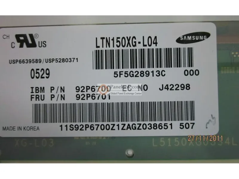 LTN150XG-L04 - Samsung 15-inch (1024 x 768) XGA LCD Panel
