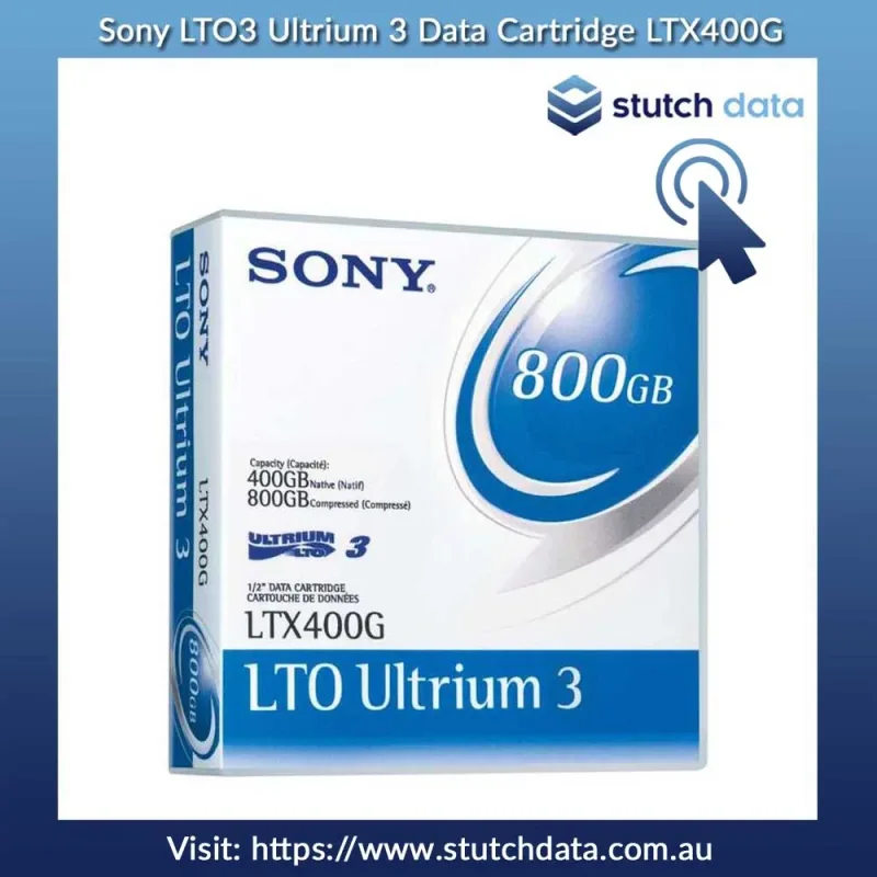 LTX400WBC - Sony LTX400W LTO Ultrium 3 WORM Data Cartridge with Barcode Labeling - LTO Ultrium - LTO-3 - 400 GB (Native) / 800 GB (Compressed) - 1 Pack