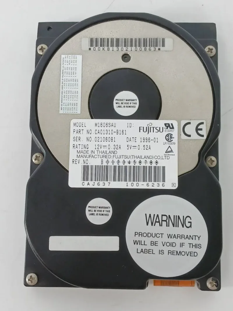 M1606SAU - Fujitsu 1.2GB 5400RPM Fast SCSI 50-Pin 512KB Cache 3.5-inch Hard Disk Drive