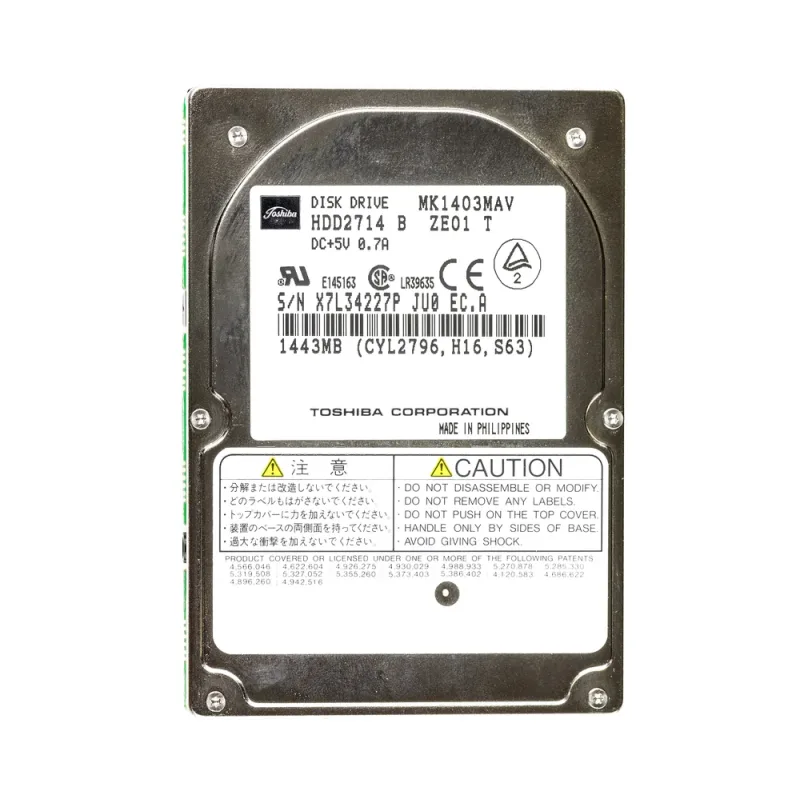 M2714TAM - Fujitsu 1.09GB 4200RPM ATA/IDE 2.5-inch Hard Disk Drive