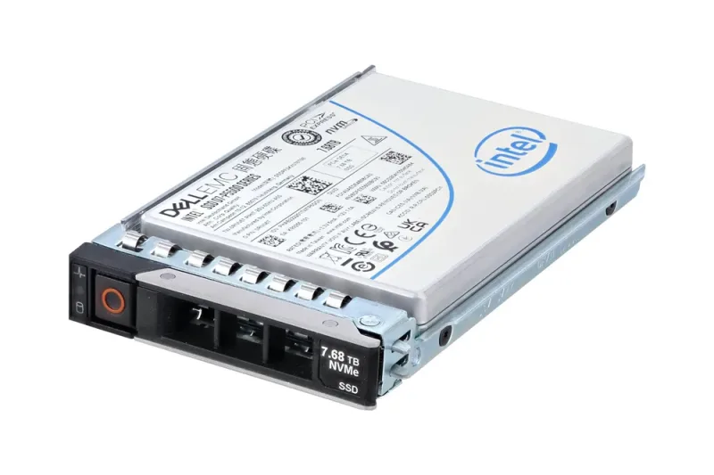 Dell M2CDF Dell 7.68TB PCIe Gen4 NVMe U.3 SSD w-tray for enterprise read-intensive workloads