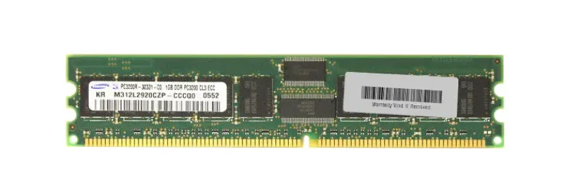 M312L2920CZP-CCCQO - Samsung 1GB DDR-400MHz PC3200 ECC Registered CL3 184-Pin DIMM Memory Module
