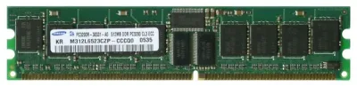 M312L6523CZP-CCCQO - Samsung 512MB DDR-400MHz PC3200 ECC Registered CL3 184-Pin DIMM Memory Module