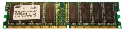 M368L6423ETM-CCC - Samsung 512MB DDR-400MHz PC3200 non-ECC Unbuffered CL3 184-Pin DIMM Memory Module